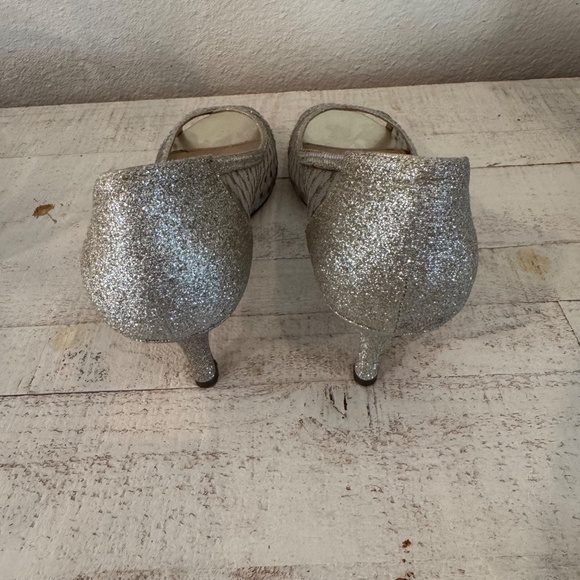 Nina Sparkly Silver Mesh Heels – Size 9M - Picture 5 of 7